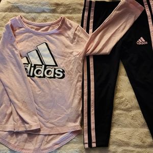 Toddler girls size 2t Adidas active wear outfit